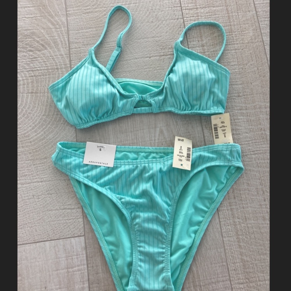 Aeropostale Turquoise/Blue Swimsuit. Size S. NWT